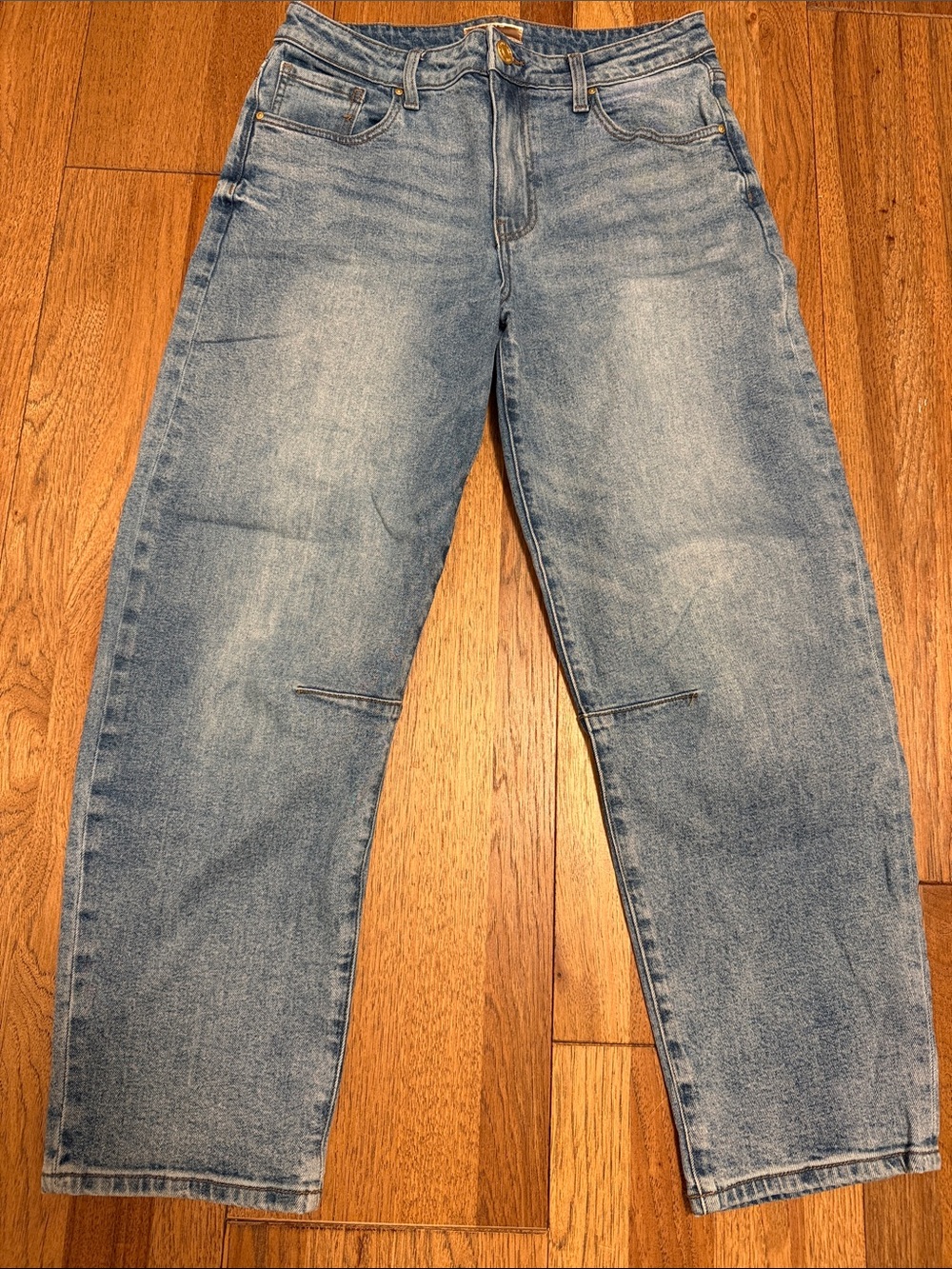 KUT From The Kloth Ashley Slouchy Barrel Jeans Size 4 Light Wash